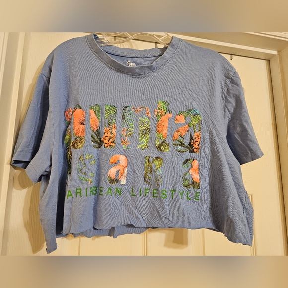 See You Sun Beachwear Co. Tops - Punta Cana Caribbean Lifestyle cutoff t-shirt. Size:L